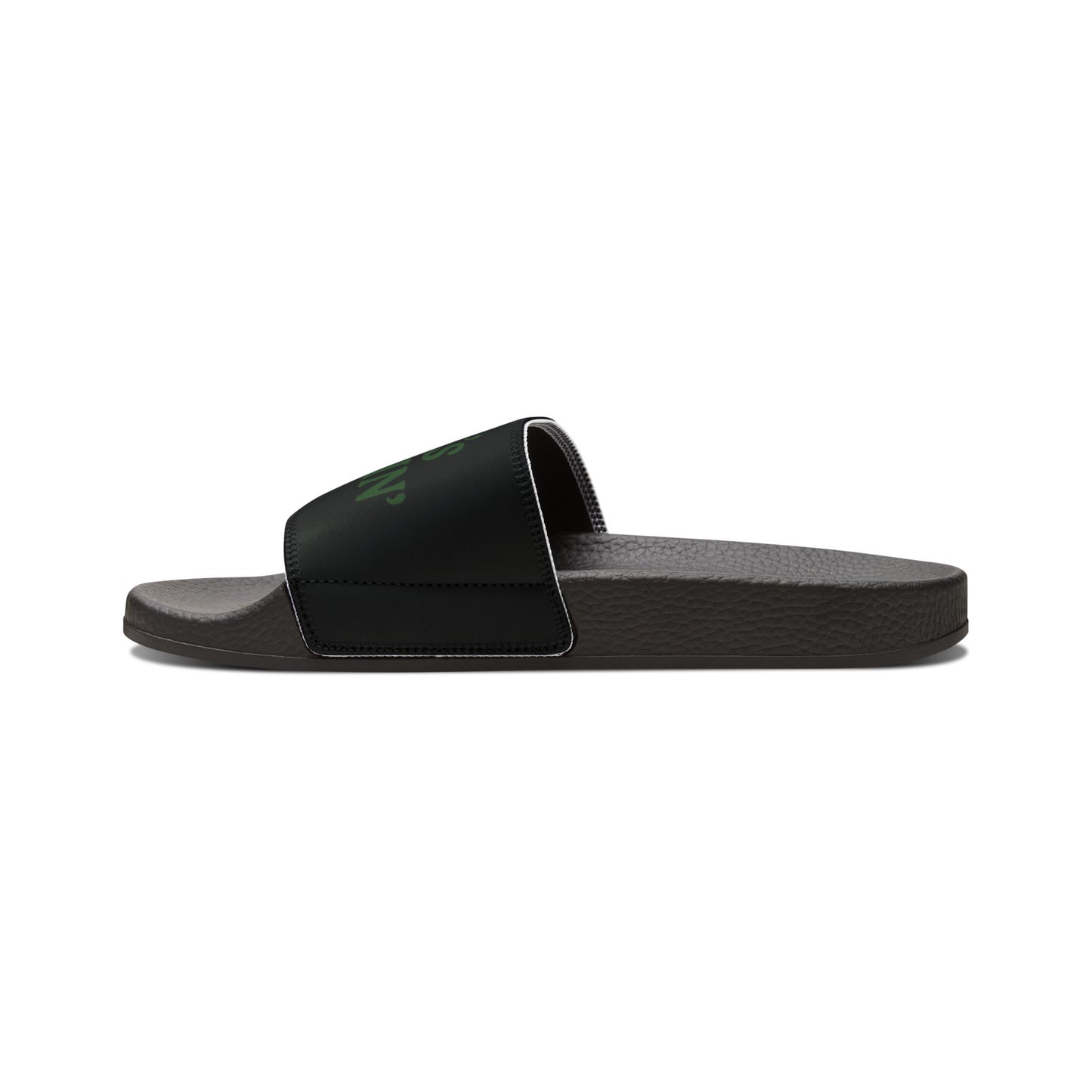 Women's Removable-Strap Slide Sandals — Customizable Black Pool & Beach Slides