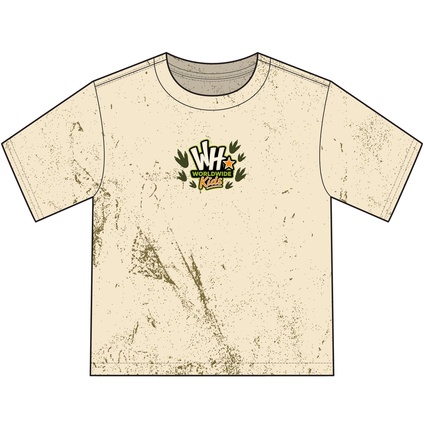 Kids Dinosaur T-Shirt — "Whats Happenin' Kids" Colorful Dino Graphic
