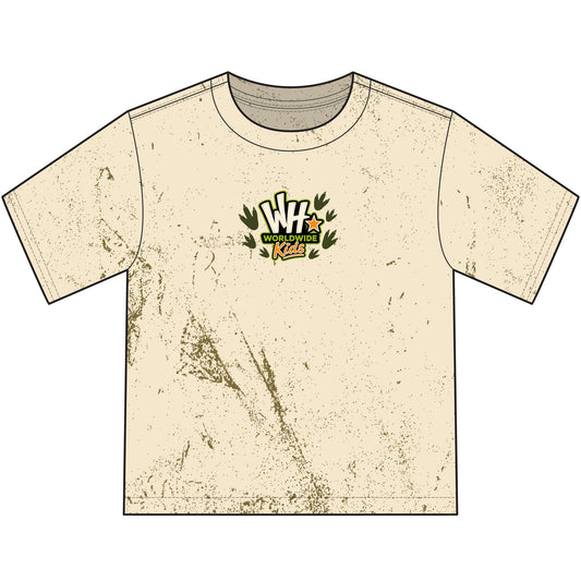 Kids Dinosaur T-Shirt — "Whats Happenin' Kids" Colorful Dino Graphic