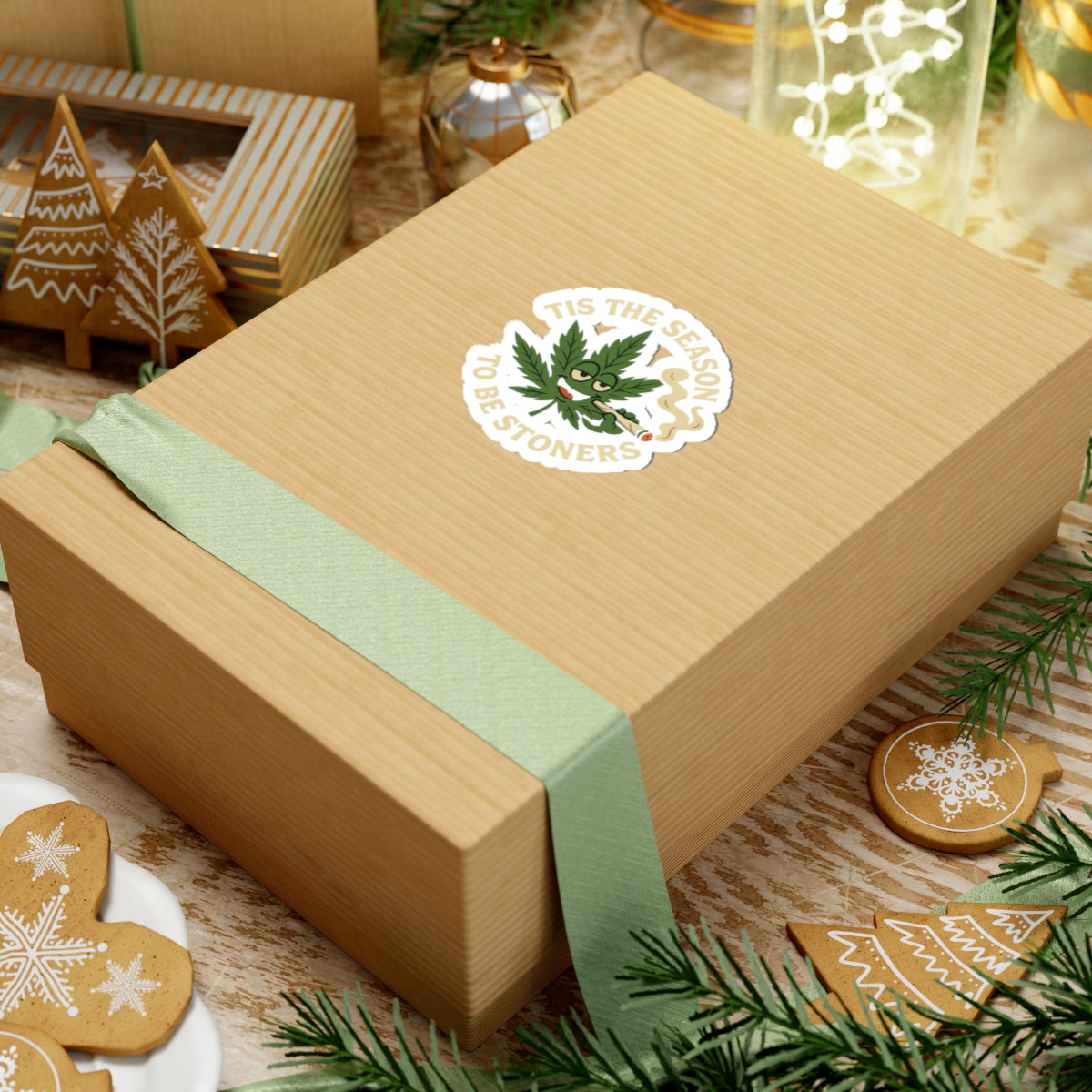 "Tis the Season to Be Stoners" Holiday Cannabis Decal