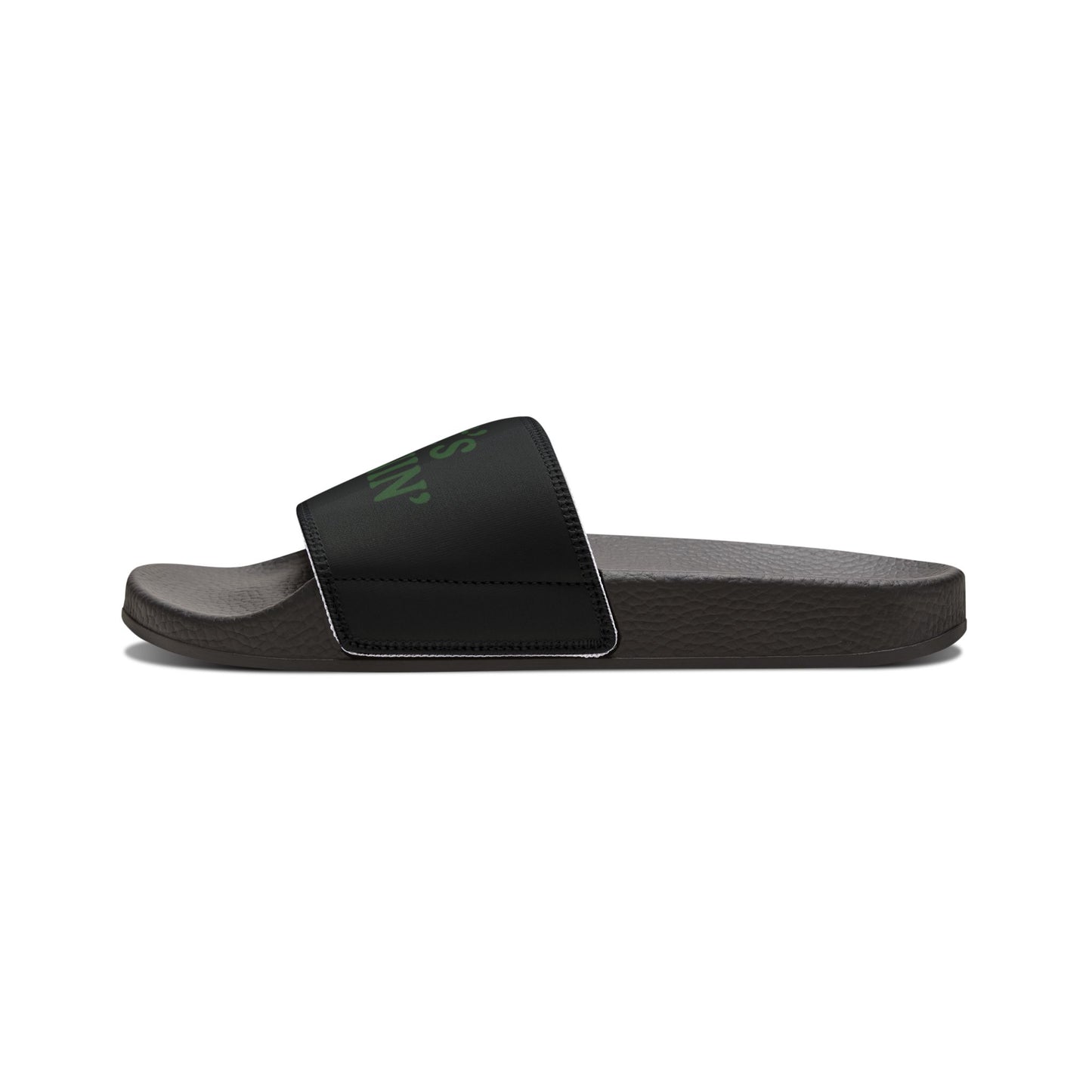Women's Removable-Strap Slide Sandals — Customizable Black Pool & Beach Slides